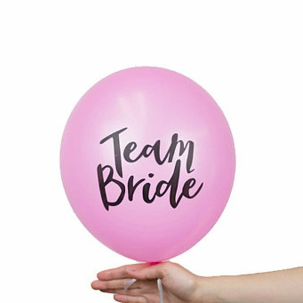 Team Bride Foil Latex Retro Balloons Hens Night Bachelorette Party Wedding Set - Lets Party