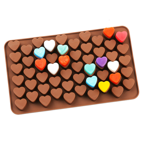 55Hole Love Heart Silicone Mould Chocolate Mold Candy Gummy Maker Jelly Tray AUS