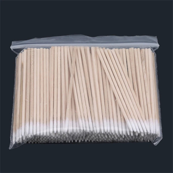 500PCS Sharp Pointed Cotton Swabs Applicator Tips Wooden Sticks Makeup Tools New