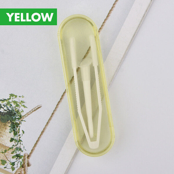 Contact Lens Tweezers Stick Inserter Remover Tool Kit Tip Storage Case Box Set
