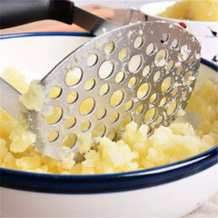 1-2x Kitchen Potato Masher Stainless Steel Vegetable Potatoe Press Crusher Tool