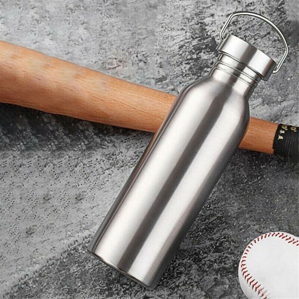 Stainless Steel Water Bottle Motivational Sports Drink Cup Flask