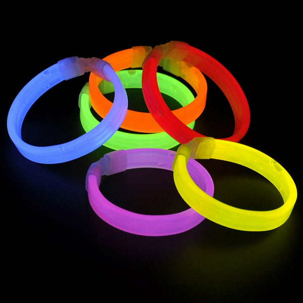 25-100Pcs Mixed Colour Glow Sticks Bracelets Party Glowsticks Glow in the dark - Lets Party