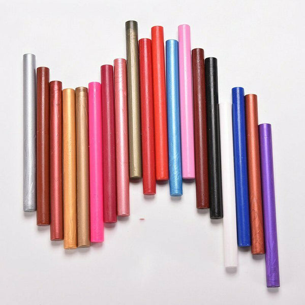 Sealing Wax Round Stick Glue Gun Stamp Seal Candle Envelope Invitations Wedding - Lets Party