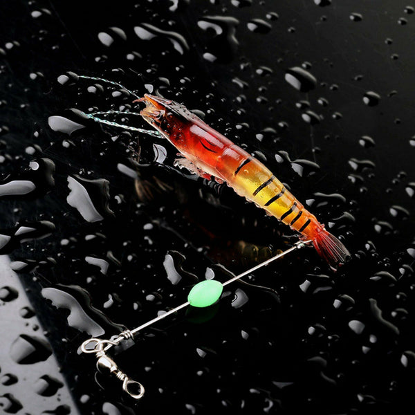 5 Soft Plastic Fishing Lures Tackle Prawn Shrimp Flathead Bream Cod Bass Lure - Lets Party