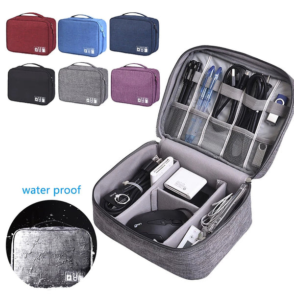 New Electronic Accessories USB Travel Case Storage Charger Cable Organizer Bag