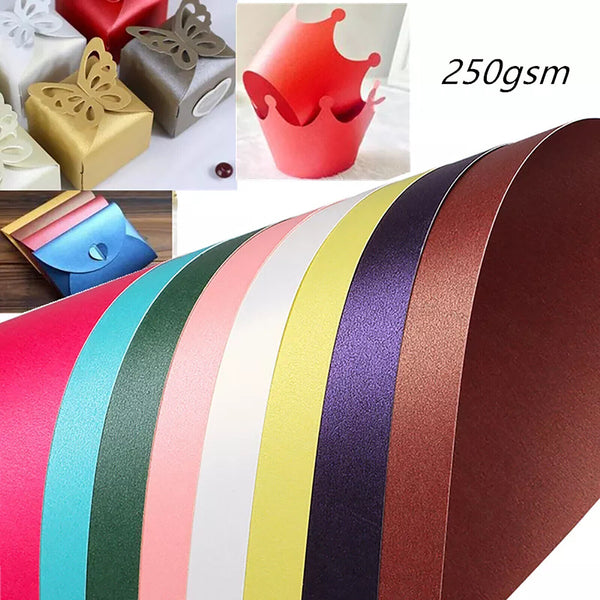 10 x 250gsm A4 Colored Cardboard Stock Paper DIY Craft Handicraft Premium Qlty