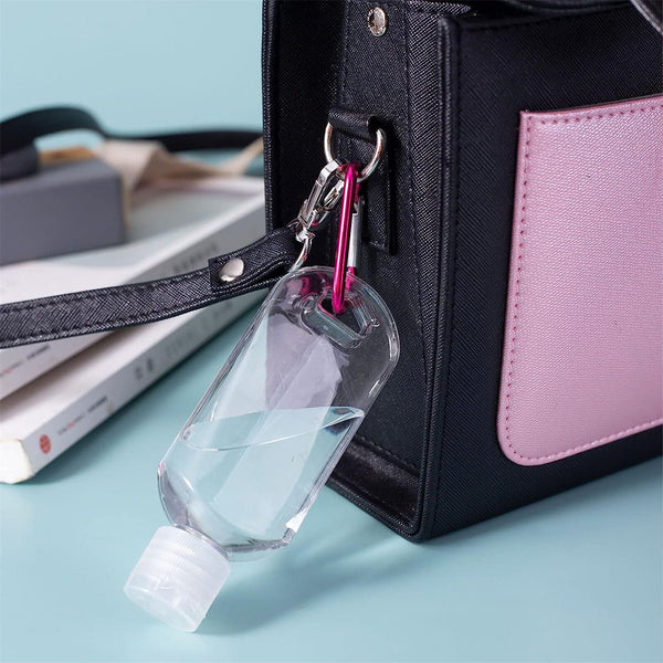 Empty Refillable Plastic Bottles With Belt Clip Hook Travel Sanitizer Bottle AUS