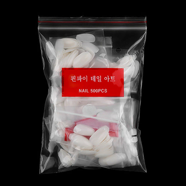 500Pcs Full Cover Nails Manicure Long Square False Finger tips Fake Nail Acrylic