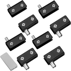 Glass Door Hinges – Stainless No-Drill Cabinet Pivot Clip Hinge
