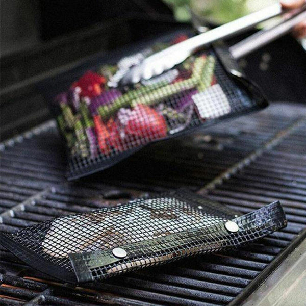 BBQ Mesh Grill Mat Non-Stick Liner Cooking Barbecue Sheet Wire Baking Pad NEW