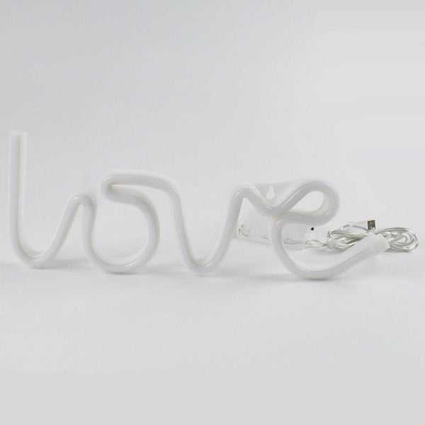 Love LED Neon Sign USB Battery Night Light Wall Bar Club Background Lamp Xmas Au