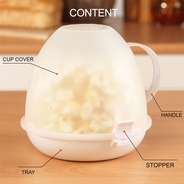 Microwave Popcorn Maker with Handle