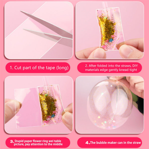 Nano Tape Bubble Kit, Double Sided Tape Plastic Bubble,Super Elastic Bubble Tape