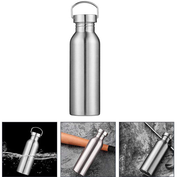 Stainless Steel Water Bottle Motivational Sports Drink Cup Flask