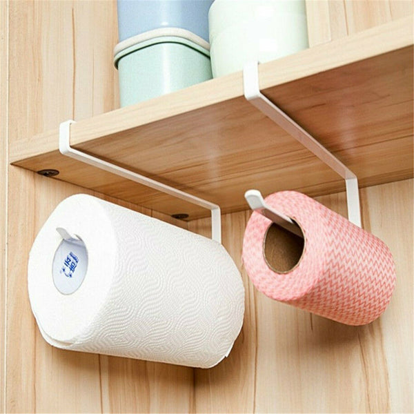 Paper Towel Holder Hanger Rack Kitchen Shelf Organizer Under Cabinet Roll Cup AU