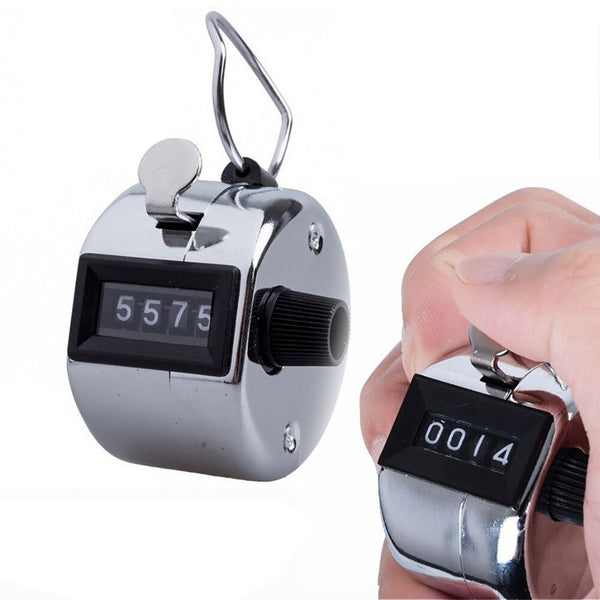 High Quality Tally Counter 4 Digit Number Clicker Hand Held Manual