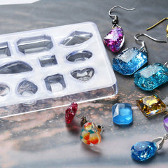 Silicone Resin Mold for Jewelry Earrings Pendant DIY Making Mould Craft Tools AU