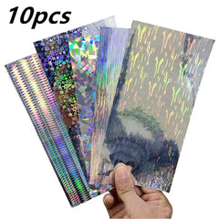 Reflective DIY Fishing Lure Sticker Holographic Adhesive Film Flash Tape