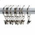 20X Multipurpose Window Curtain Clothes Metal Clips Rings Hook Hanging Silver AU