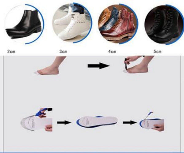 2-10Pairs Height Increase Insole Tall Lift Shoe Insert Heel Lift Insert Shoe Pad
