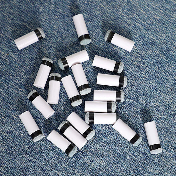 10PCS Billiard Screw-on Tips With Pool Cue Stick Ferrules Soft Tips Gray Kit AU