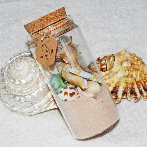 20pcs Mini Glass Vials Container Bottles With Cork Top Mini Wish Bottle Jar 40ml