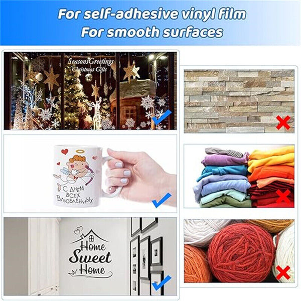 300mmx5m Vinyl Transfer Paper Tape Roll Cricut Adhesive Clear Alignment Grid AUS