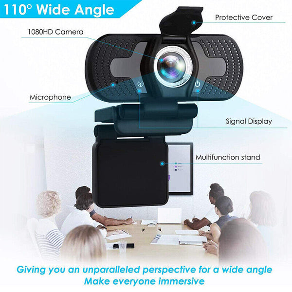 1080P Webcam Full HD USB 2.0 For PC Desktop Laptop Web Camera with Microphone AU