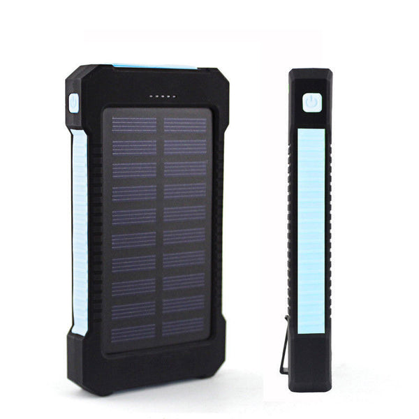 50000mAh Portable Solar Panel Dual USB External Battery Power Bank Pack Charger