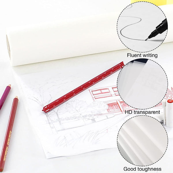 Butter Tracing Paper Sketch Artist Translucent Roll Drawing Copy Drafting Art AU