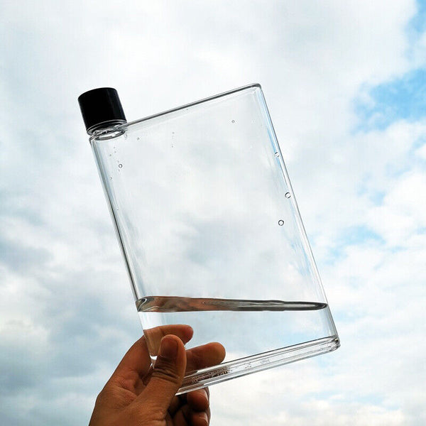 420ml A5 Paper Kettle Flat Pad Water Bottle Portable Book Drinks Cup Memobottle