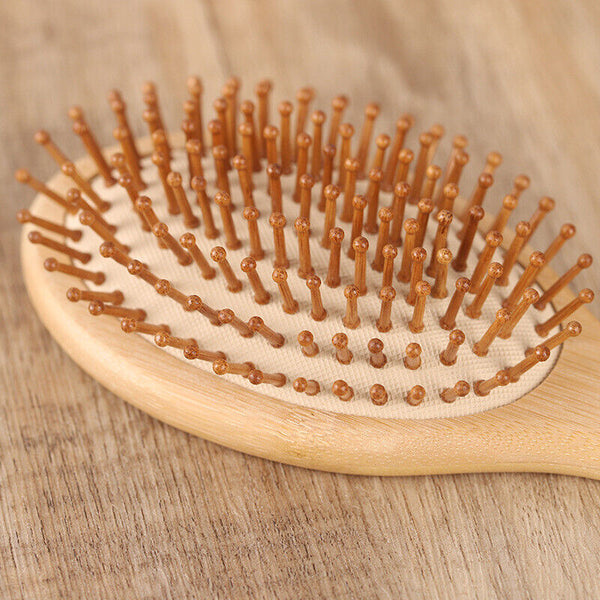 2PCS Bamboo Wooden Hair Brush Massage Combs Air Cushion Comb Hair Combs Women
