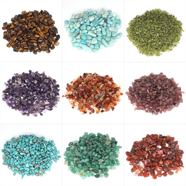 100G Natural Gemstone Tumbled Crystal Chips Chakra Wicca Jewelry Rose Quartz AU