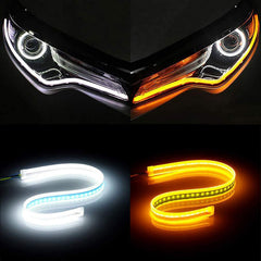 Daytime Running Lights – 2pc Car LED DRL Turn Signal Strip