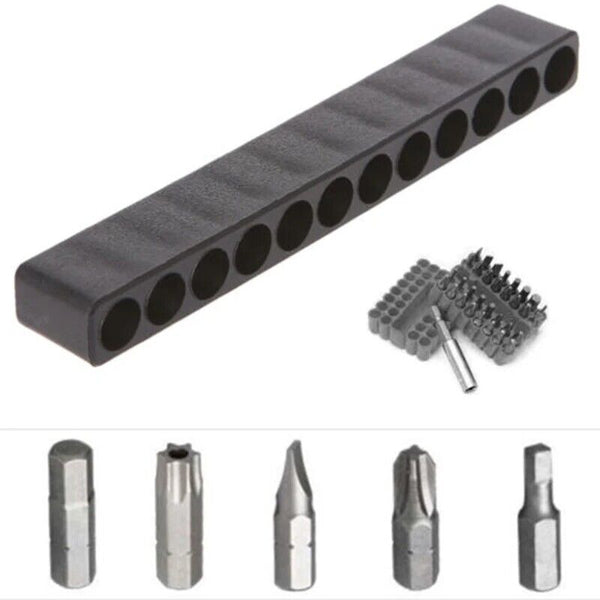 10/20PCS 12 Holes Hex Shank Storage Screwdriver Head-Bit Holder Holding Tool