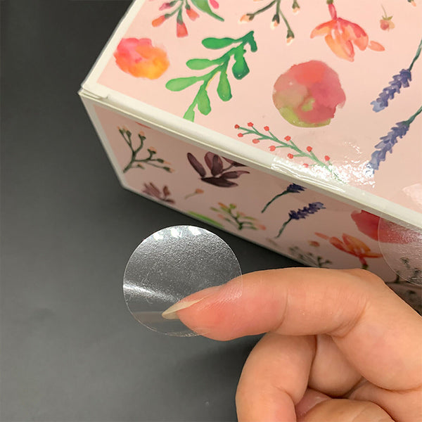 Clear Round Stickers Transparent Circle Adhesive Sticker Sticky Dot Seal Tape AU