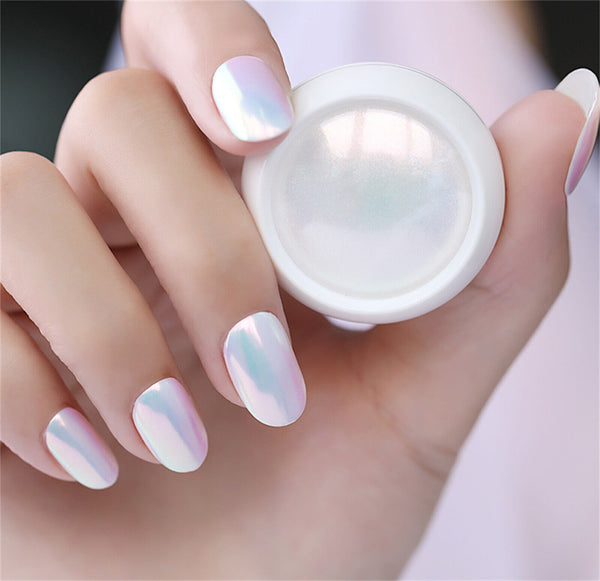Mermaid Effect Chrome Pearl Shell Powder Glitter Dust Shimmer Pigment Nail ArtAU