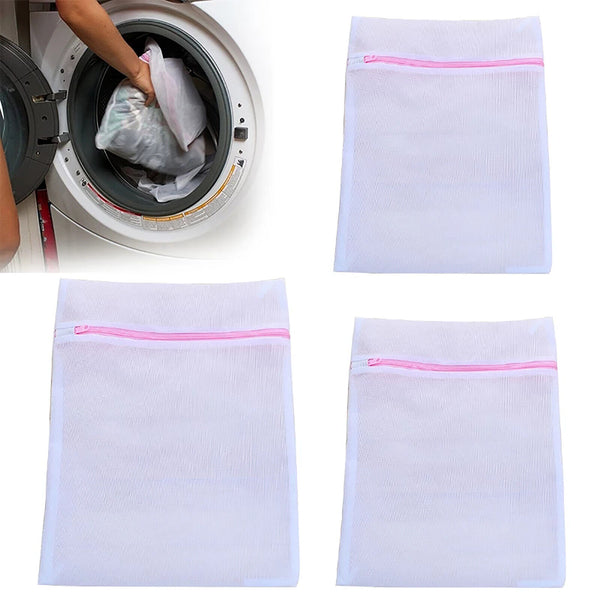 UP TO 8x Large Aid Laundry Wash Bag Washing Aid Zipper Mesh Clothes Bra Delicate