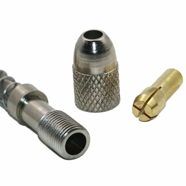 Hand Twist Drill Pin Vice 0.3-2mm+20x Mini Micro Bit Jewellery Speed High Steel
