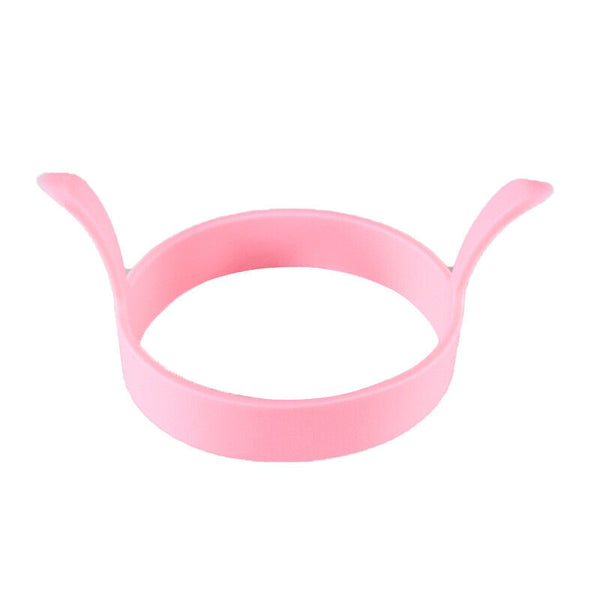 6pcs Silicone Egg Rings Non Stick Kitchen Baking Tools Pancake Handles AU Stock