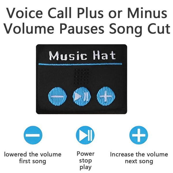 Bluetooth LED Beanie Hat with Music Speakers Mic Rechargeable Cap Head Lamp Gift