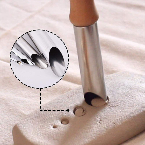 4PCS Ceramic Pottery Clay Punch Hole Cutter Sculpting Modeling Carving Tools NEW