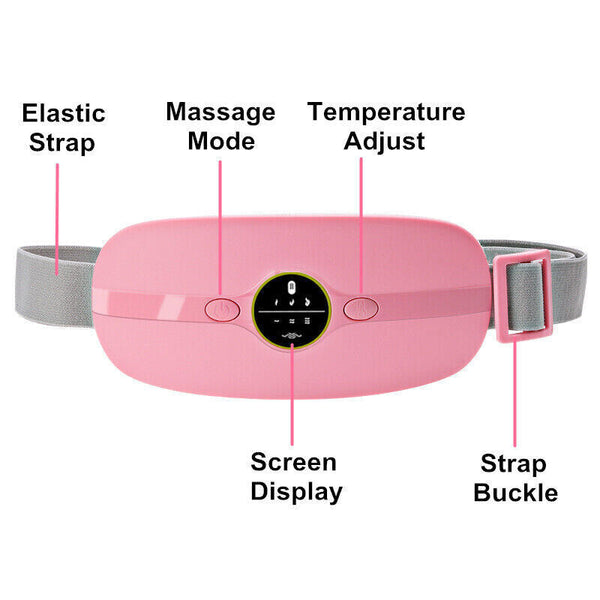 Heating Pad Massage Period Pain Relieve Therapy Menstrual Cramp Electric Belt AU