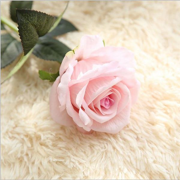 5pcs 51cm Long Stem Artificial Rose Flowers Velvet Bunch Wedding Home Bouquet AU