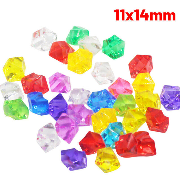 300PCS Mix Color Fake Crushed Ice Rocks Ice Cubes Acrylic Vase Fillers Ice Cube