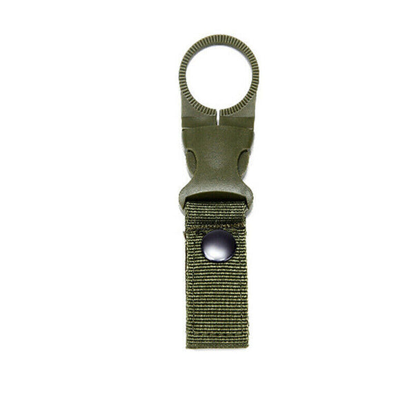 Tactical MOLLE Webbing Strap Clip Water Drink Bottle Holder Hook For Waist Belt