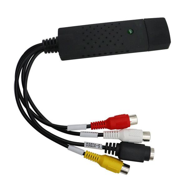 USB 2.0 VHS Tapes Tape to DVD VCR Audio Video AV Converter Capture Card Adapter
