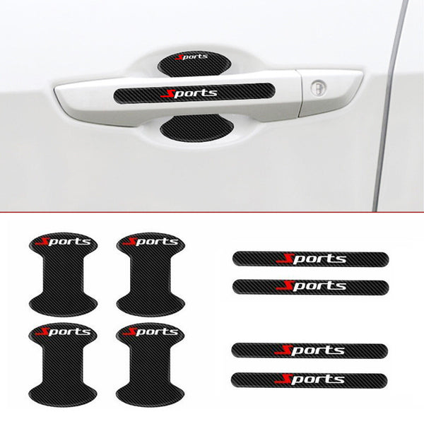 8/16X Car Door Handle Bowl Sticker Protector Anti Scratch Cover Black Accessorie