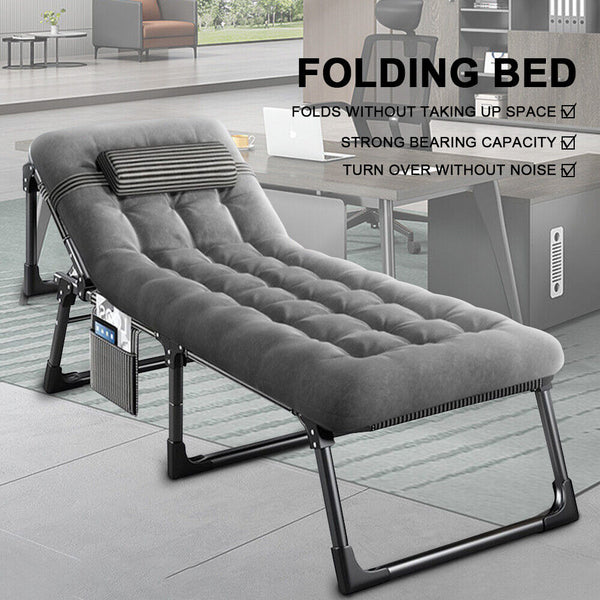 Single Mattress Folding Bed Recliner Bedding Portable Foldable Camping Mat